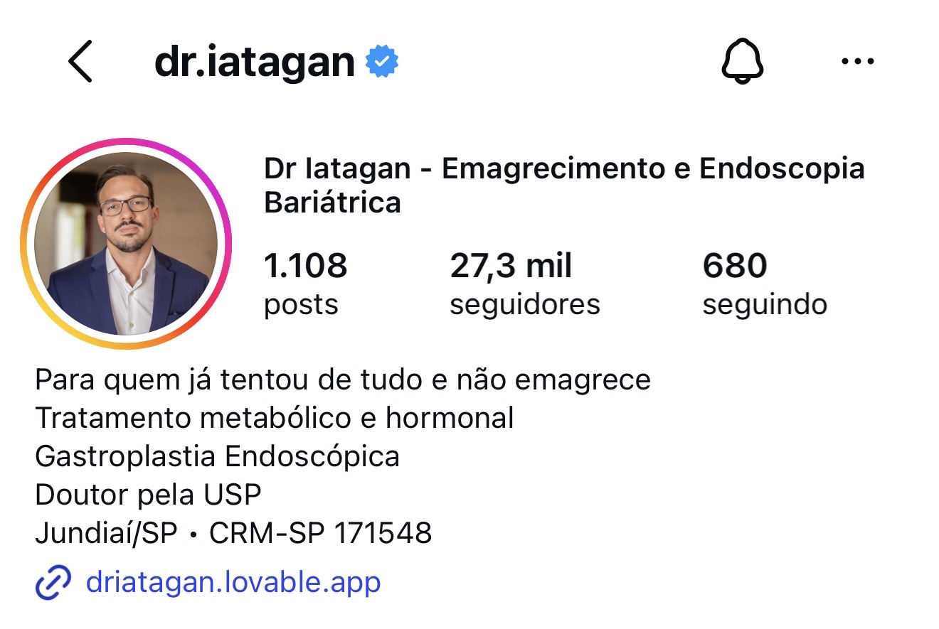 Depoimento de cliente SAYD — @dr.iatagan