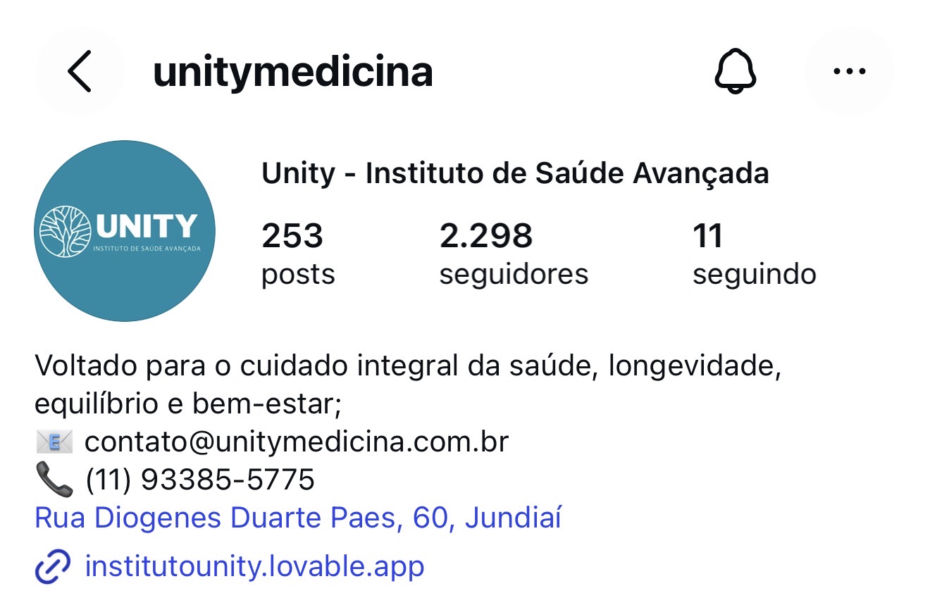 Depoimento de cliente SAYD — @unitymedicina